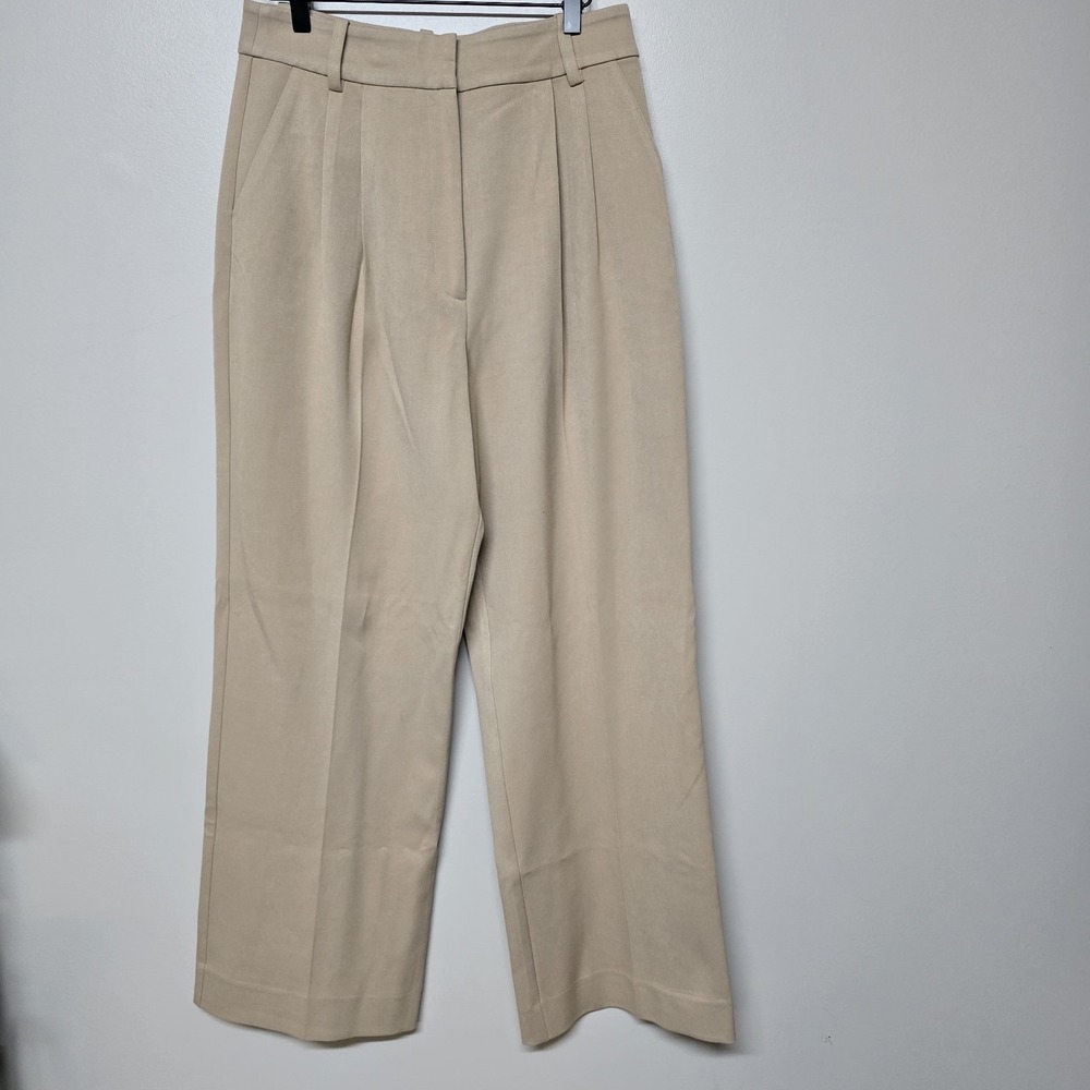 Favorite Daughter The Favorite Pant Pleat Pants in Beige Size 10 Academia Office
